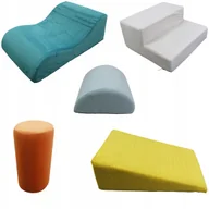 Klocki - Piankowy Plac Zabaw dla Dzieci 5 elementów Duże Klocki Sensoryczne Welurowe – Zestaw Edukacyjny do Przedszkola i Domu - miniaturka - grafika 1