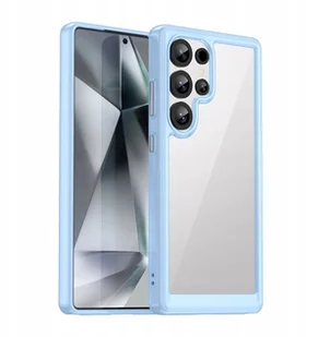 Etui silikonowe Outer Space Case z żelową ramką do Samsung Galaxy S25 Ultra - niebieskie - Etui i futerały do telefonów - miniaturka - grafika 1