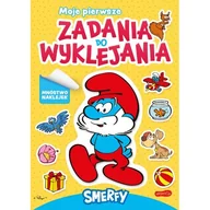 Kolorowanki, wyklejanki - Harperkids Smerfy. Moje pierwsze zadania do wyklejania - praca zbiorowa - miniaturka - grafika 1