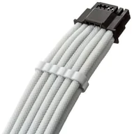 Kable komputerowe i do monitorów - CableMod C-Series Pro ModMesh Sleeved 12V-2x6 12VHPWR StealthSense PCIe Kabel für Corsair Type 5 RMx SHIFT 16-pin to 90 ° 16-pin, 65cm - weiß - miniaturka - grafika 1