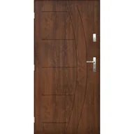 Drzwi zewnętrzne - PANTOR Drzwi stalowe zewnętrzne wejściowe Hawr orzechowe 90 lewe - miniaturka - grafika 1