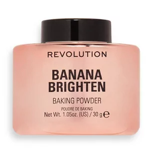 Makeup Revolution, Baking Powder, Rozświetlający sypki puder do twarzy, Banana Brighten, 30g - Pudry do twarzy - miniaturka - grafika 1