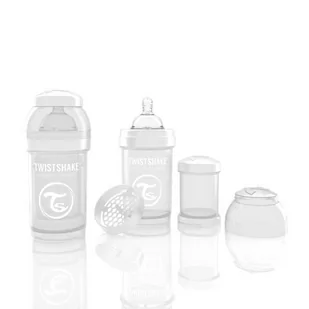 Twistshake Butelka antykolkowa, biała 180ml 7350083120069 - Butelki dla niemowląt - miniaturka - grafika 3