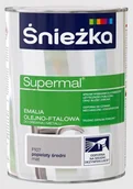 Farby wewnętrzne - Emalia Olejno-Ftalowa Supermal Popielaty Średni MAT 0.8L Śnieżka - miniaturka - grafika 1
