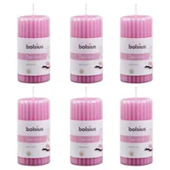 Świece - Bolsius Sfeerpunt Zapachowe świece pieńkowe, prążki, 6 szt., 120x58 mm, magnolia 101925260104 - miniaturka - grafika 1