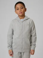 Bluzy dla chłopców - 4F Bluza dresowa regular z kapturem chłopięca - szara 158 (12-13 lat) - miniaturka - grafika 1