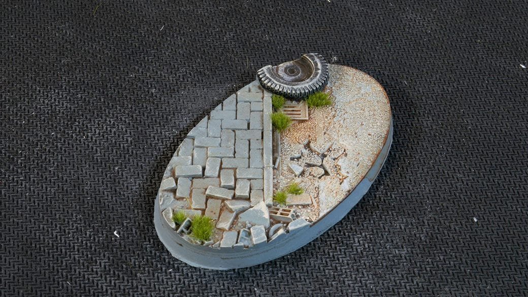 Gamers Grass Gamers Grass: Bases Oval - Urban Warfare 75 mm 3 szt.