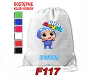 Worki na buty - WOREK SZKOLNY NA WF SPORTOWY GABI, GAZU PIESKI, MAŁY ANIOŁEK - IMIĘ - miniaturka - grafika 1