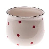 Donice - Ceramiczna osłonka na doniczkę Johan, biały, 12 x 9 cm - miniaturka - grafika 1