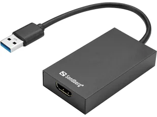 Sandberg USB 3.0 to HDMI Converter - Inne akcesoria audio-wideo - miniaturka - grafika 1