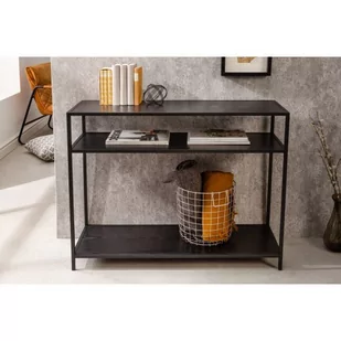Konsola slim line 100cm czarna 42015 - Konsole i sekretarzyki - miniaturka - grafika 1