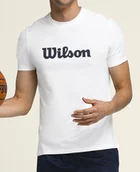 Koszulki sportowe męskie - Koszulka męska Wilson M Easy Street Tee Sport Bright White S - miniaturka - grafika 1