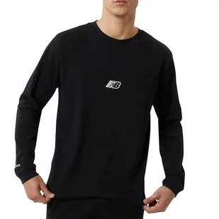 Bluza New Balance MT23515BK - czarna - Bluzy sportowe męskie - miniaturka - grafika 1