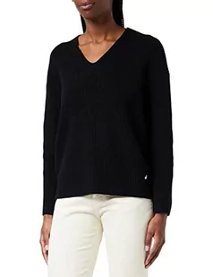 BOSS Damski sweter z dzianiny w kolorze czarnym, XS (DE) - Swetry damskie - miniaturka - grafika 1