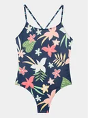 Stroje kąpielowe dla dziewczynek - Roxy Strój kąpielowy ERGX103151 Granatowy - miniaturka - grafika 1