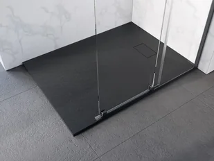 Besco brodzik prostokątny 120x90x3,2 Vexo Black BVB-120-90-P - Brodziki prysznicowe - miniaturka - grafika 1