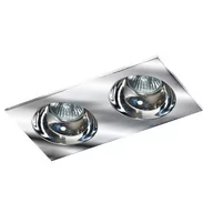 Lampy sufitowe - Azzardo Oczko stropowe Hugo 2 AZ1738 podwójna oprawa w kolorze chromu AZ1738 - miniaturka - grafika 1