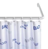 Zasłony prysznicowe - Wenko Uniwersalny drążek do zasłony prysznicowej - miniaturka - grafika 1