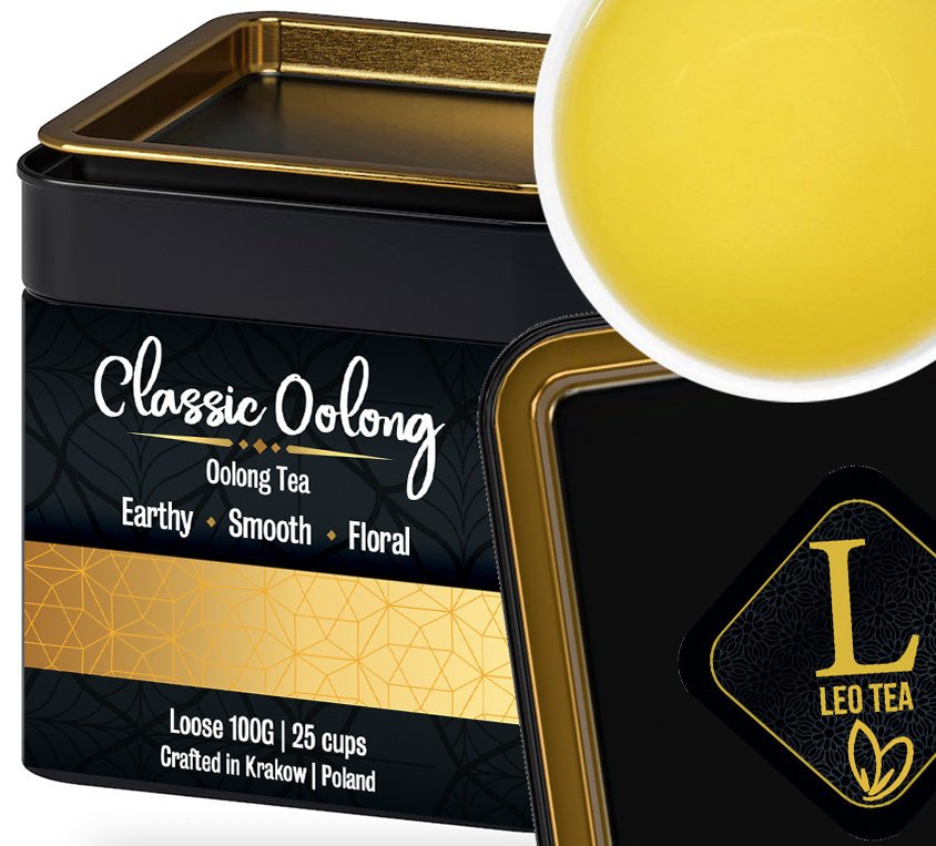 Classic Oolong Herbata w Metalowej Prezentowej Puszce 100g Klasyczny uulung Smaczna i Wydajna