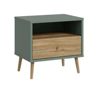 Szafki nocne - Szafka Nocna EasyKlix Harllson Hltk111Ec-M747 Szałwia / Dąb Mauvella - miniaturka - grafika 1