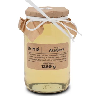 Miód Akacjowy 1.2 KG- Na ból gardła! - Miód - miniaturka - grafika 1