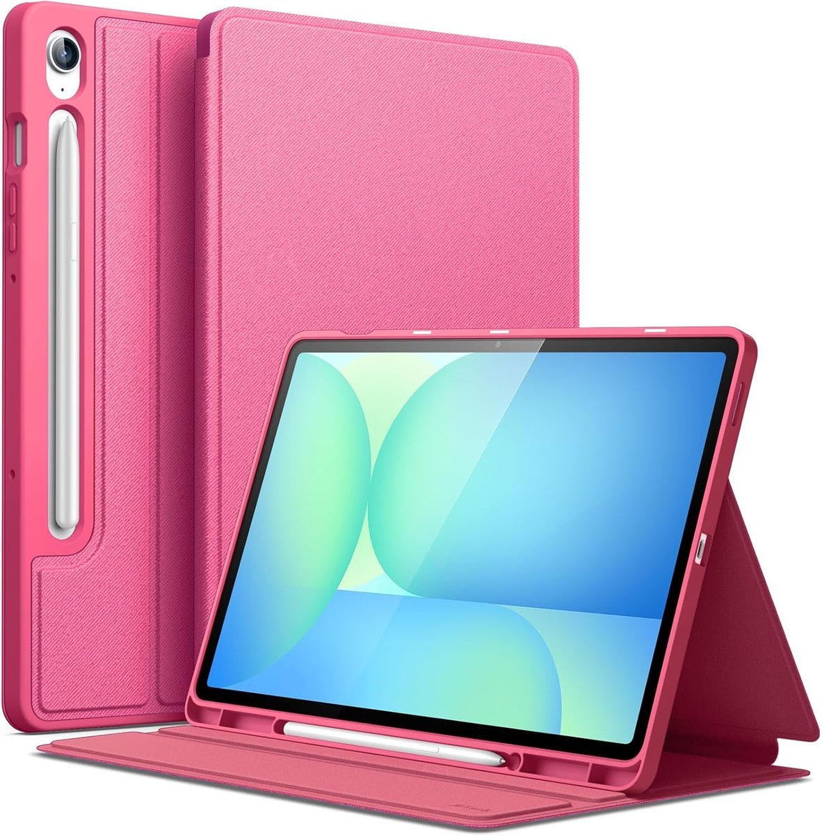 JETech Etui dla Samsung Galaxy Tab S10 Lite / S10 FE / S9 FE 10,9 Cala z S Pen Uchwytem, Slim Folio Stojak Ochronny Tabletu Case, Wiele Kąta Widzeni..