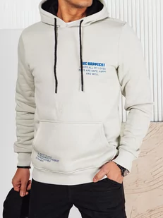Bluza męska z kapturem jasnoszara Dstreet BX5691-XXL - Bluzy męskie - miniaturka - grafika 1