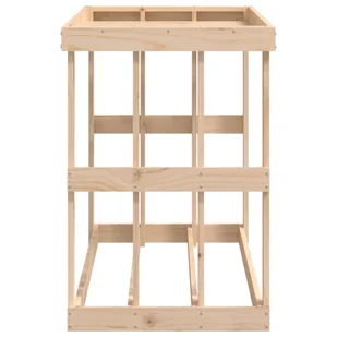 Lumarko Zewnętrzny stojak na drewno, 108x52x74 cm, lita sosna - Akcesoria do grilla - miniaturka - grafika 7