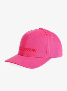 Czapka z daszkiem Salomon Logo Cap - beetroot purple - Czapki męskie - miniaturka - grafika 1