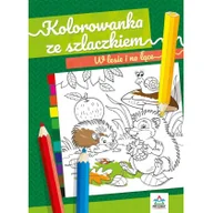 Kolorowanki, wyklejanki - Kolorowanka ze szlaczkiem W lesie i na łące Nowa - miniaturka - grafika 1