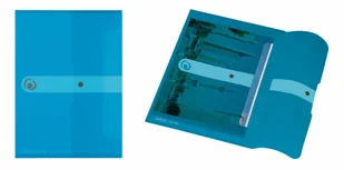 Herlitz Teczka A4 PP na dokumenty Easy Orga Niebieska tran - Szkolne artykuły papiernicze - miniaturka - grafika 2