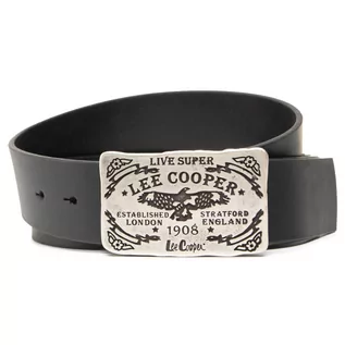 Paski - Lee Cooper Pasek Męski LCJ92 Black - grafika 1