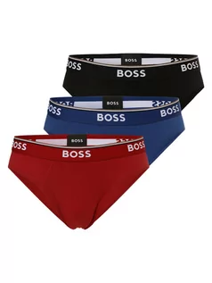 Majtki męskie - BOSS - Slipy męskie pakowane po 3 szt., czerwony|niebieski|czarny - grafika 1