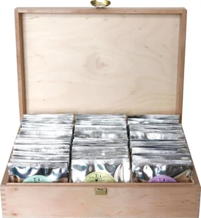 Cup&You 60szt herbat w drewnianej skrzynce dla cioci wujka - Zestawy upominkowe - miniaturka - grafika 1