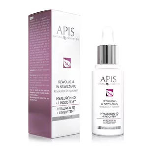 Apis Professional Kwas hialuronowy Professional HYALURON 4D + LINGOSTEM 30ml - Kremy do twarzy - miniaturka - grafika 1