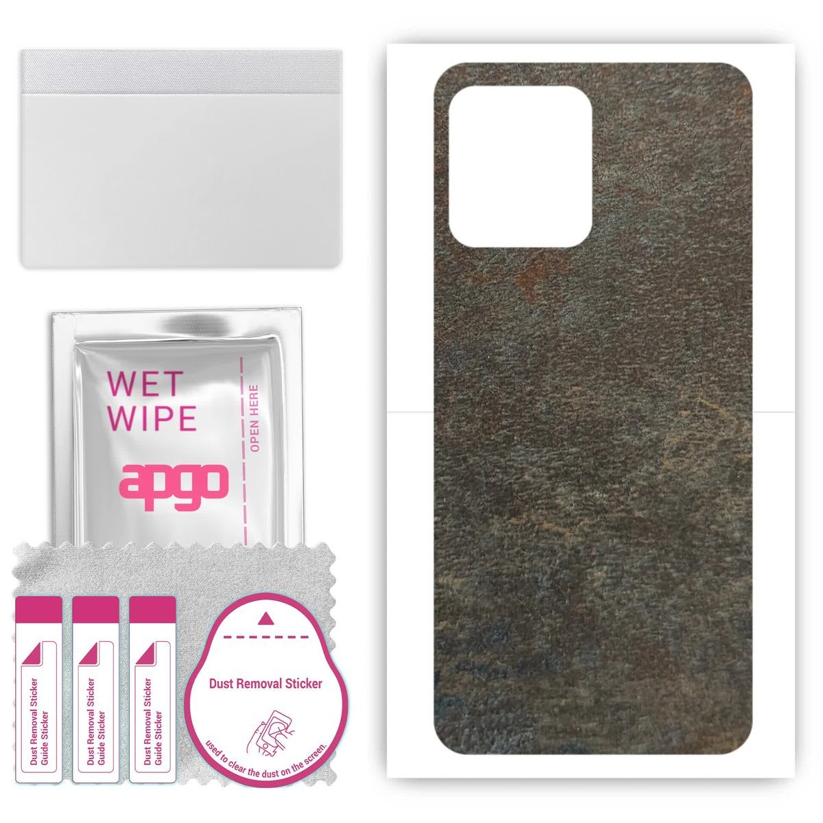 Folia naklejka skórka strukturalna na TYŁ do Huawei Nova Y61 - Kamień Księżycowy - apgo SKINS