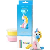Masy plastyczne - Masa plastyczna HEY CLAY Jednorożce Lighty HCL30136CEE - miniaturka - grafika 1