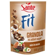 Płatki śniadaniowe i musli - Sante Fit Granola orzechowo-kakaowa bez cukru 300g - miniaturka - grafika 1
