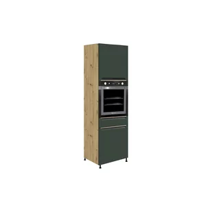 Szafka Dolna Wysoka Słupek Pod Zabudowę Piekarnika 60 cm GLA-20D Glamour Green Fadome Dąb Sonoma, Basic, h 10cm - Szafki kuchenne - miniaturka - grafika 1