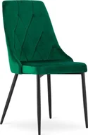 Krzesła - Elior Zestaw ciemnozielonych krzeseł do gabinetu 4 szt. - Imre - miniaturka - grafika 1