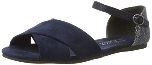 s.Oliver Damskie czółenka 28129, niebieski - niebieski Navy Comb 891-36 EU