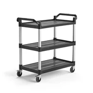 Wózki magazynowe - Wózek MOVE, 3 półki, 1020x490x980 mm - miniaturka - grafika 1