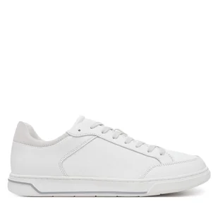 Sneakersy Calvin Klein Low Top Lace Up Lth Mono HM0HM01756 Biały - Sneakersy męskie - miniaturka - grafika 1