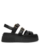 Sandały damskie - Clarks Sandały Evamar Strap 26185888 Czarny - miniaturka - grafika 1