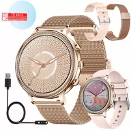 Smartwatch - Smartwatch Zegarek Damski Rozmowy Ekg Puls Pl Menu - miniaturka - grafika 1