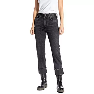 Spodnie damskie - Replay jeansy damskie sharljn, 098 BLACK, 28W / 30L - grafika 1