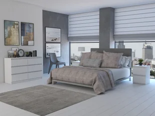 Emaga KOMODA MALWA M6 120 400 - BIEL - Komody - miniaturka - grafika 6