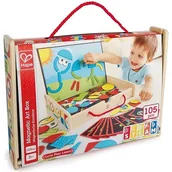 Zabawki kreatywne - Hape Kuferek magnetyczny z różnymi kształtami - miniaturka - grafika 1