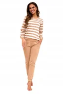 Piżamy damskie - CORNETTE PIŻAMA DAMSKA DR 635/467 MOLLY 2 S BEŻ - miniaturka - grafika 1