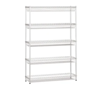 Regał druciany z półkami/koszami, 1800x1200x350 mm, 5 półek - Szafy i regały magazynowe - miniaturka - grafika 1